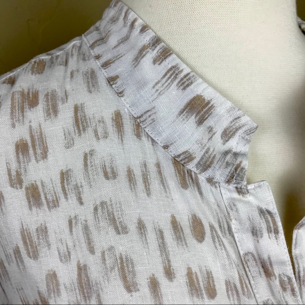 Zozo Button Front Linen Tunic - Picture 5 of 7